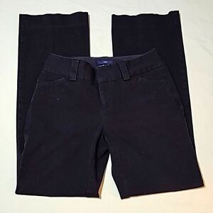 Gap Curvy Fit Flare Leg Career Pants Black 2R